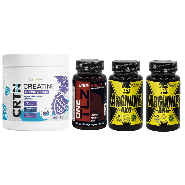 PACK COMBO: TLZ + ARGININE + CRTN MAX
