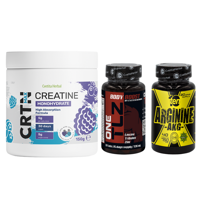 PACK COMBO: TLZ + ARGININE + CRTN MAX