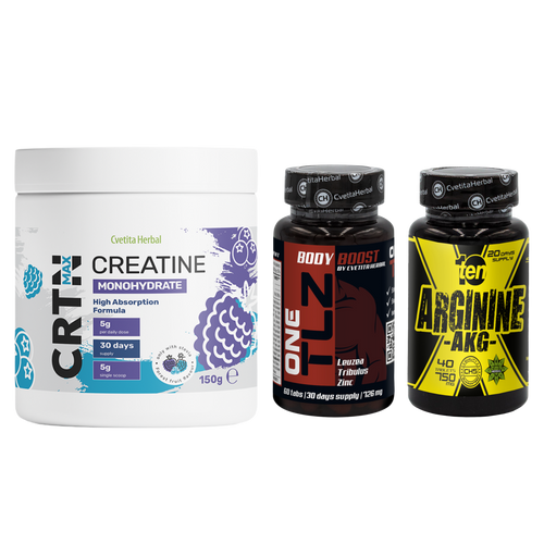 PACK COMBO: TLZ + ARGININE + CRTN MAX