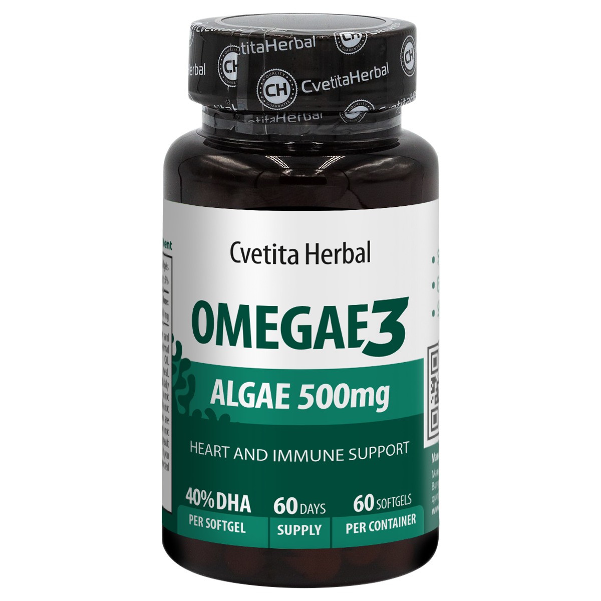 Omega 3 de Algas Softgel - Omegae3 (60 / 40 cápsulas)