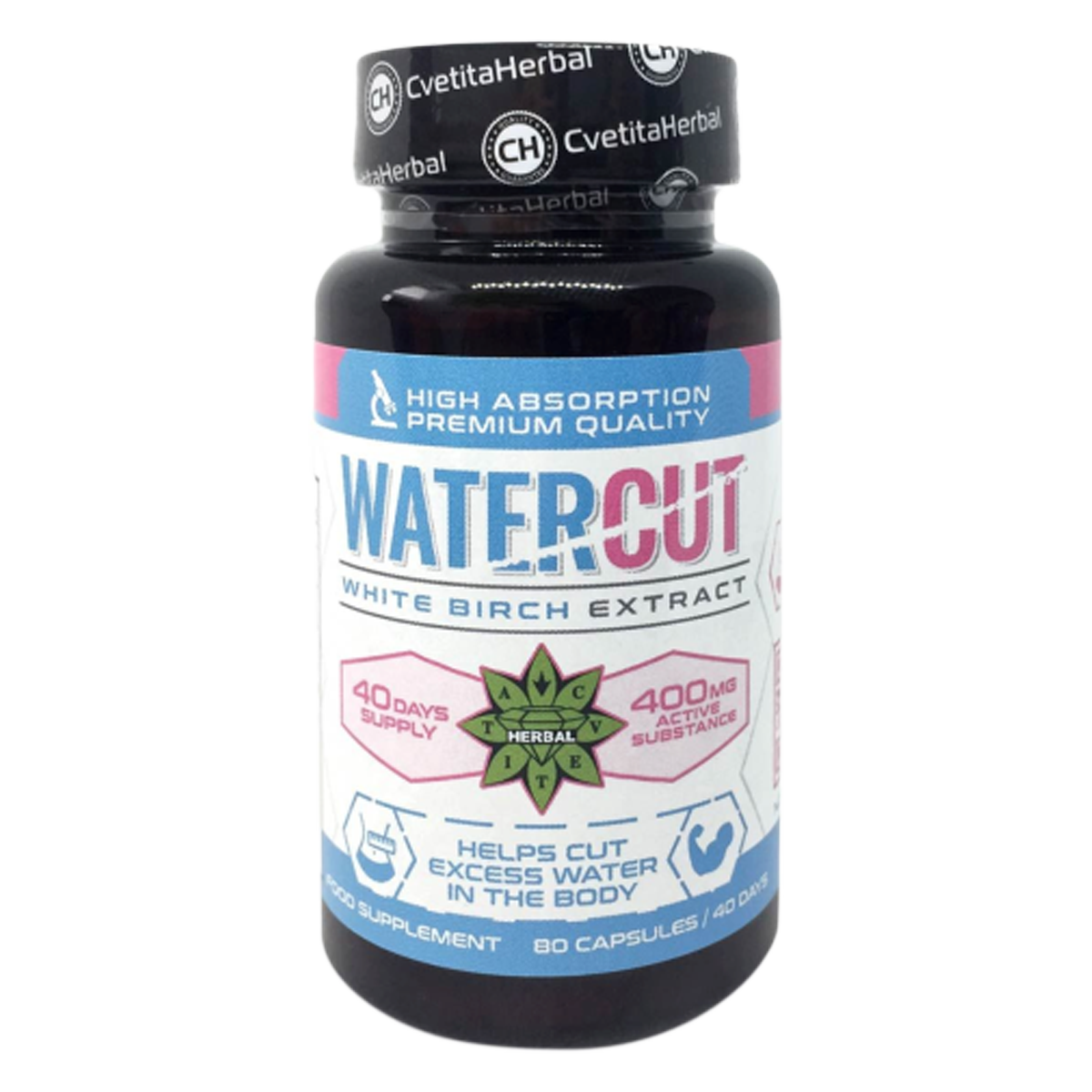 PACK COMBO: Té Verde con Cacao 100 ml + Water Cut (Extracto de abedul blanco) 80 cáps.
