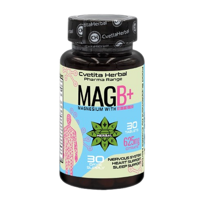 Magnesio con Complejo de Vitamina B - B1, B6, B12 (30 comprimidos)