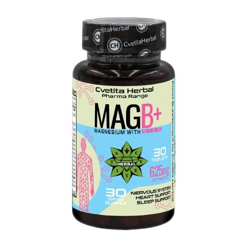 Magnesio con Complejo de Vitamina B - B1, B6, B12 (30 comprimidos)