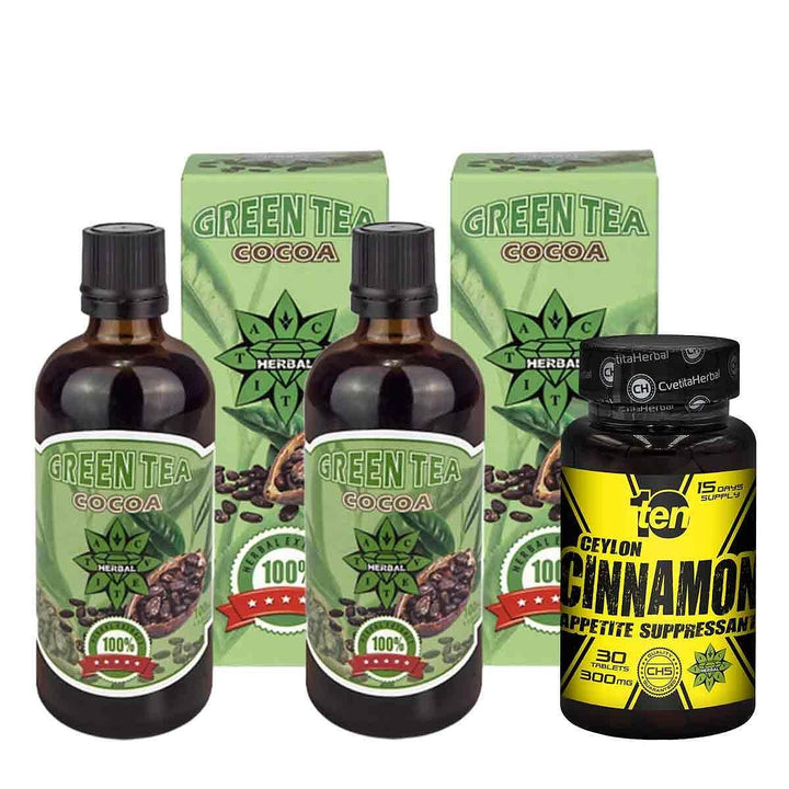 Green Tea + Cocoa - Té verde con cacao 2 unidades + Regalo Ten/10 Canela